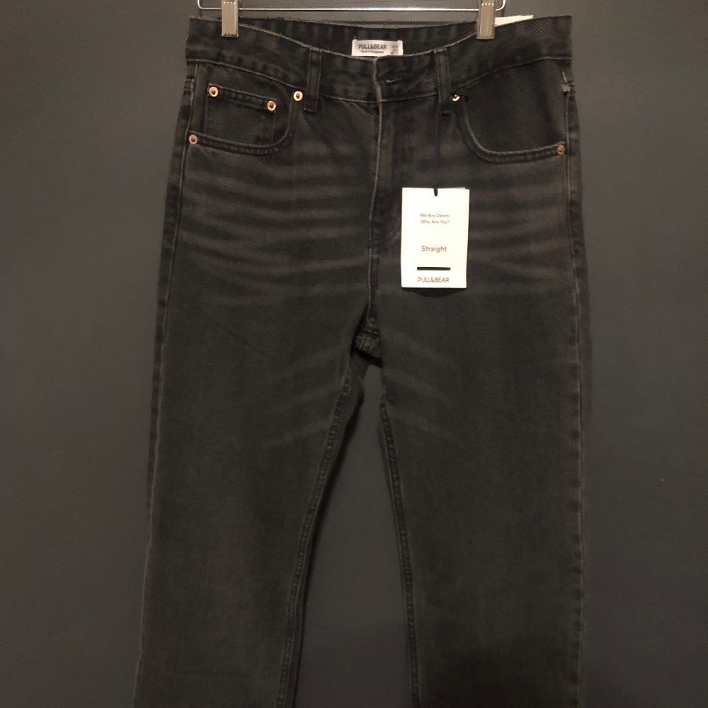Straight leg charcoal grey  jeans NWT Size 6
